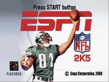 ESPN NFL 2K5 screen shot title